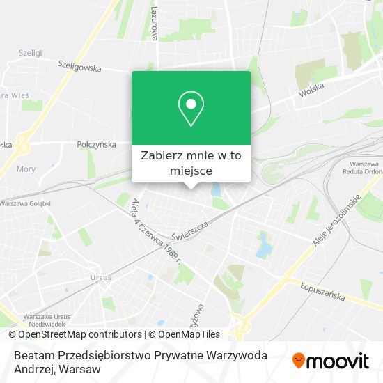 Mapa Beatam Przedsiębiorstwo Prywatne Warzywoda Andrzej