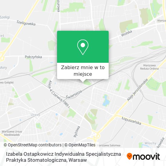 Mapa Izabela Ostapkowicz Indywidualna Specjalistyczna Praktyka Stomatologiczna