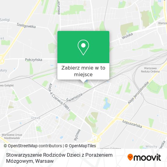 Mapa Stowarzyszenie Rodziców Dzieci z Porażeniem Mózgowym