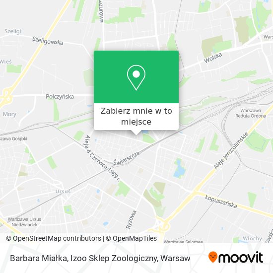 Mapa Barbara Miałka, Izoo Sklep Zoologiczny