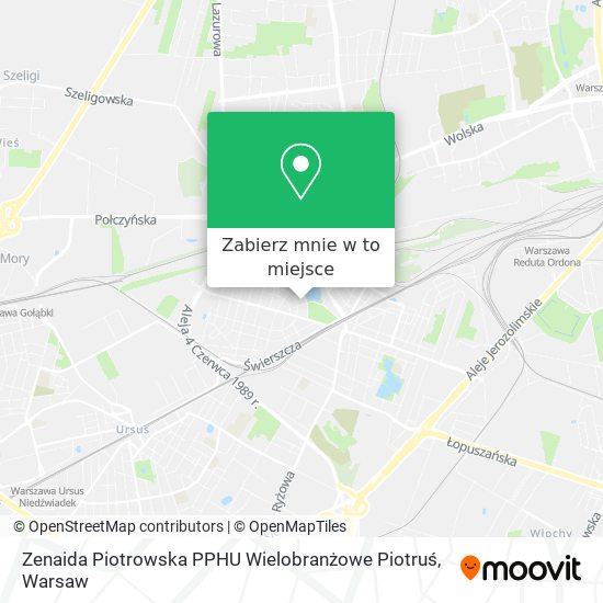 Mapa Zenaida Piotrowska PPHU Wielobranżowe Piotruś