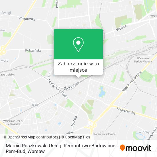 Mapa Marcin Paszkowski Usługi Remontowo-Budowlane Rem-Bud