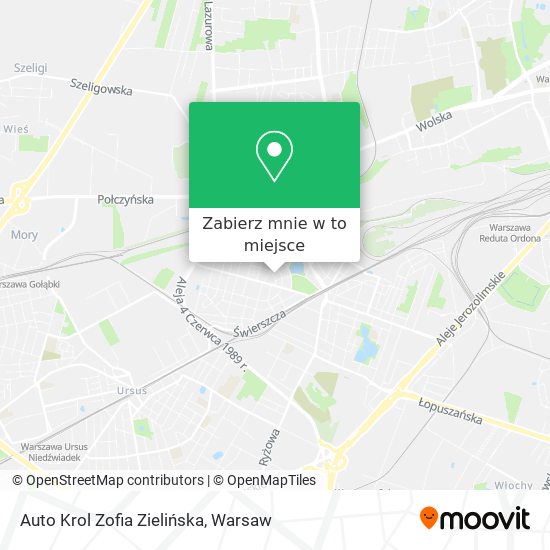 Mapa Auto Krol Zofia Zielińska