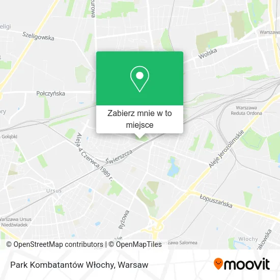 Mapa Park Kombatantów Włochy