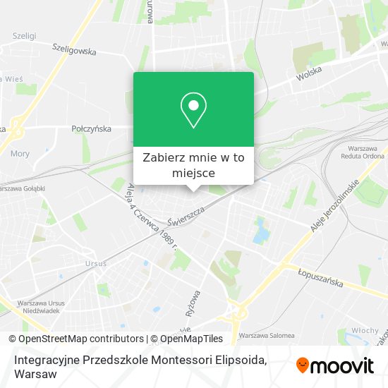 Mapa Integracyjne Przedszkole Montessori Elipsoida