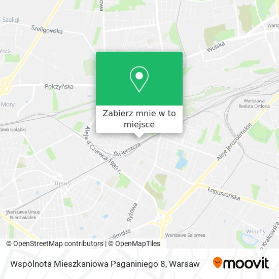 Mapa Wspólnota Mieszkaniowa Paganiniego 8