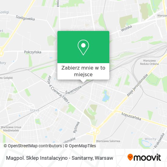 Mapa Magpol. Sklep Instalacyjno - Sanitarny