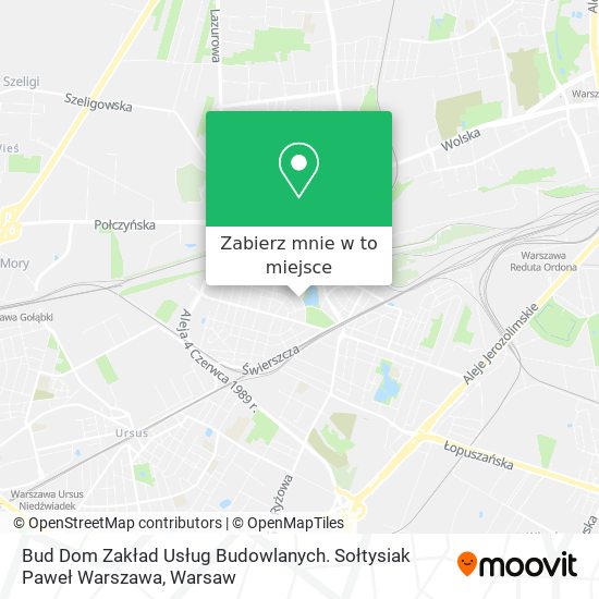 Mapa Bud Dom Zakład Usług Budowlanych. Sołtysiak Paweł Warszawa