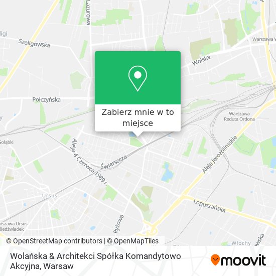 Mapa Wolańska & Architekci Spółka Komandytowo Akcyjna