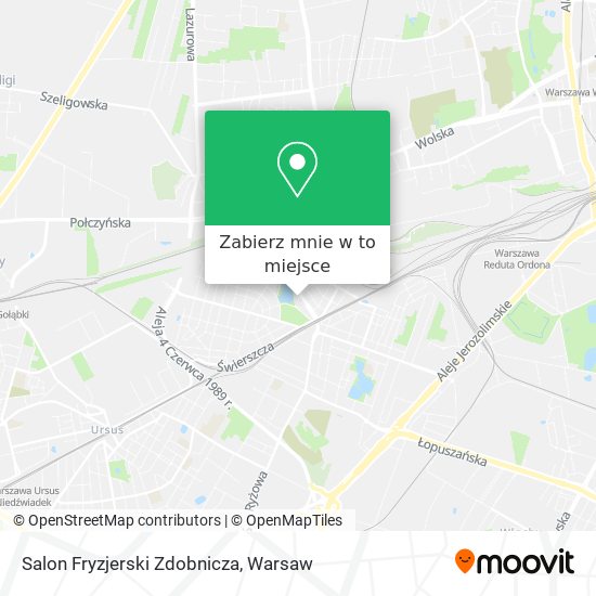 Mapa Salon Fryzjerski Zdobnicza