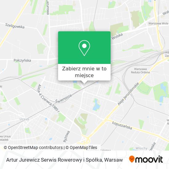 Mapa Artur Jurewicz Serwis Rowerowy i Spółka