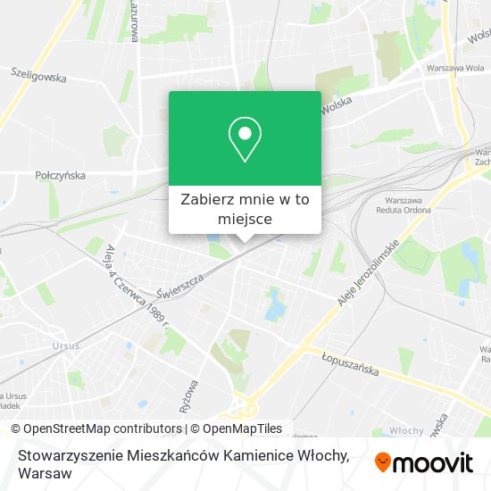 Mapa Stowarzyszenie Mieszkańców Kamienice Włochy