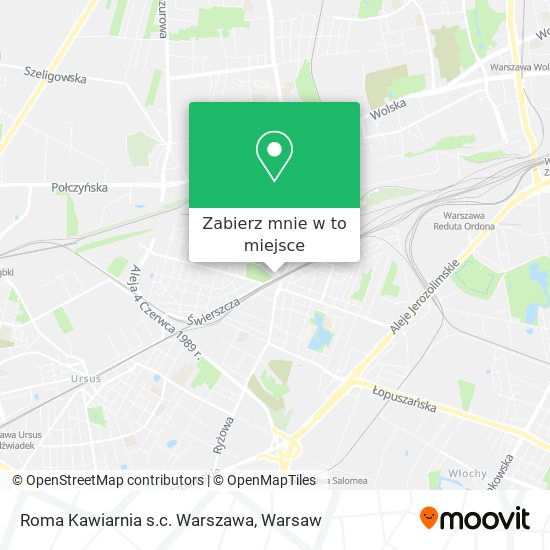 Mapa Roma Kawiarnia s.c. Warszawa