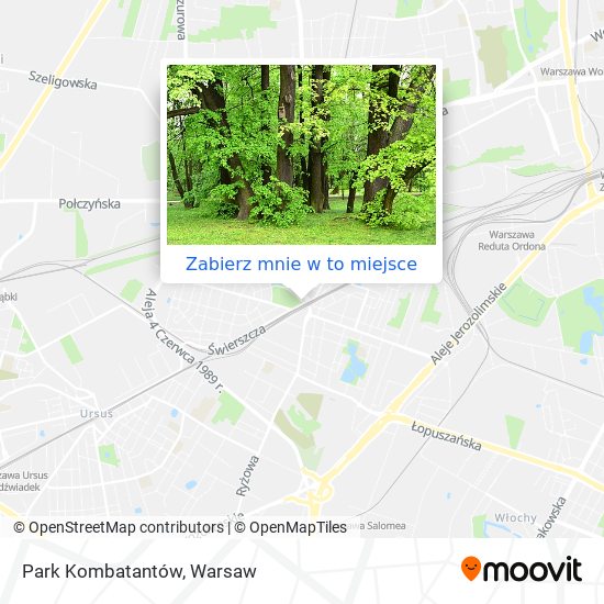 Mapa Park Kombatantów