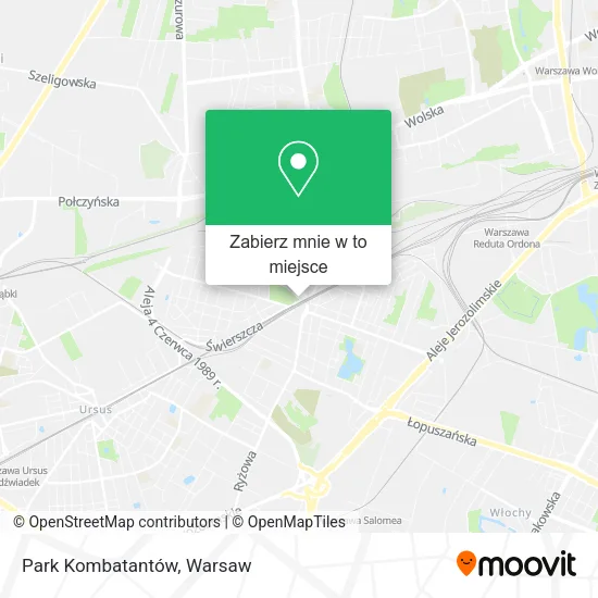 Mapa Park Kombatantów