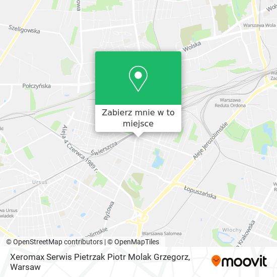 Mapa Xeromax Serwis Pietrzak Piotr Molak Grzegorz