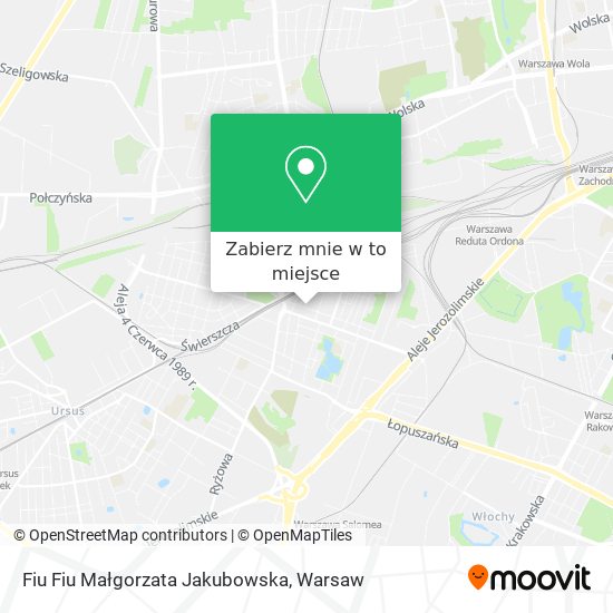 Mapa Fiu Fiu Małgorzata Jakubowska