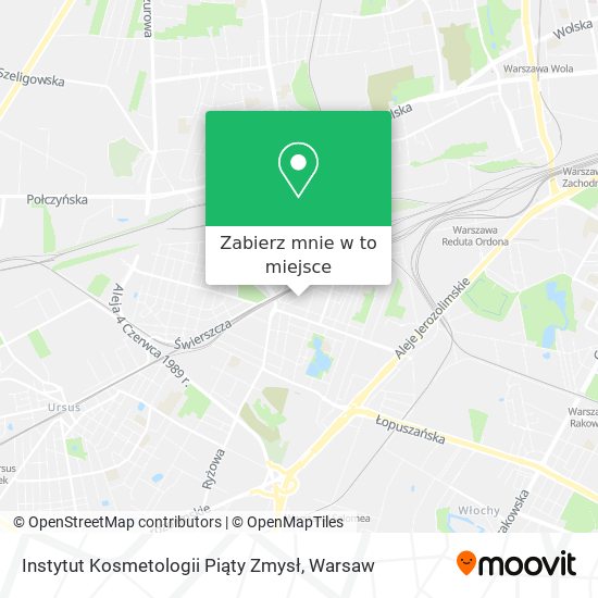 Mapa Instytut Kosmetologii Piąty Zmysł