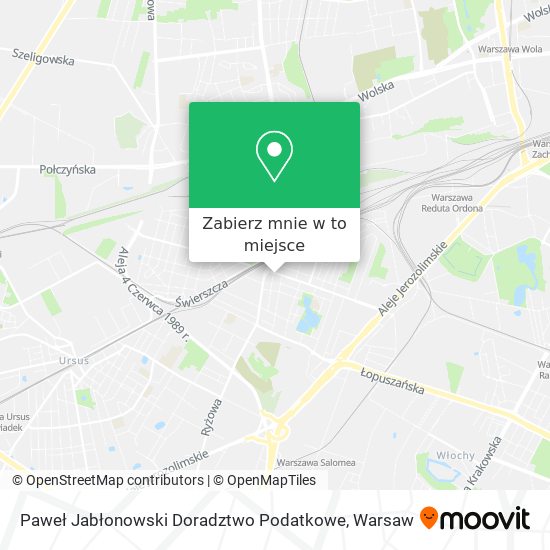 Mapa Paweł Jabłonowski Doradztwo Podatkowe