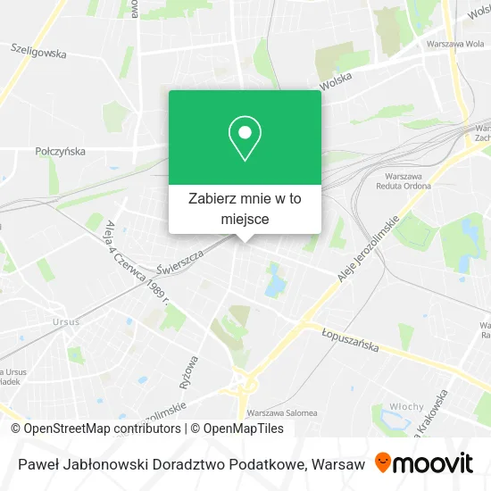 Mapa Paweł Jabłonowski Doradztwo Podatkowe