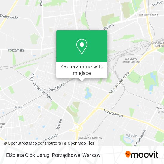 Mapa Elżbieta Ciok Usługi Porządkowe