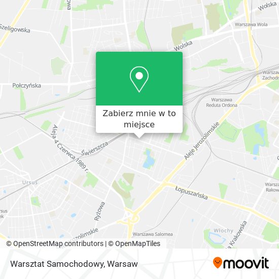 Mapa Warsztat Samochodowy