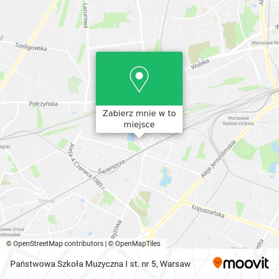 Mapa Państwowa Szkoła Muzyczna I st. nr 5