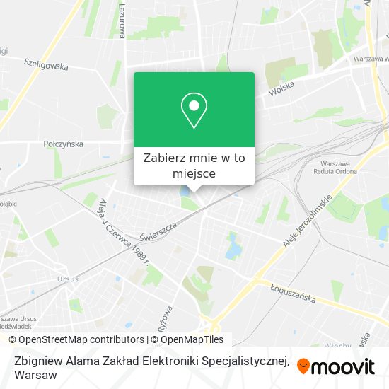 Mapa Zbigniew Alama Zakład Elektroniki Specjalistycznej