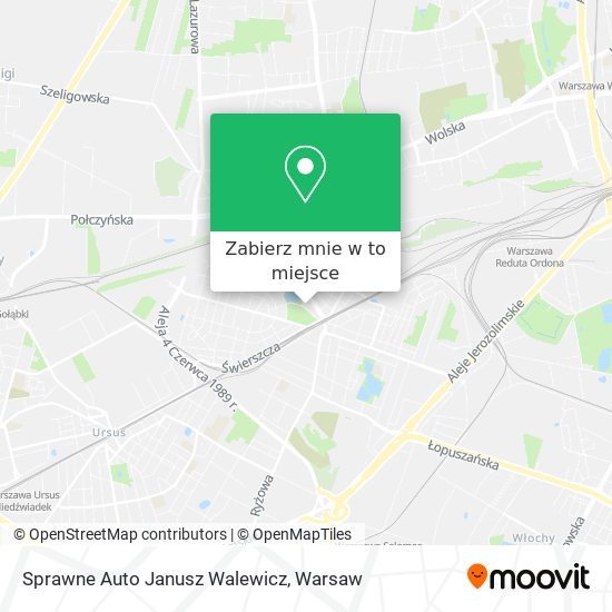 Mapa Sprawne Auto Janusz Walewicz