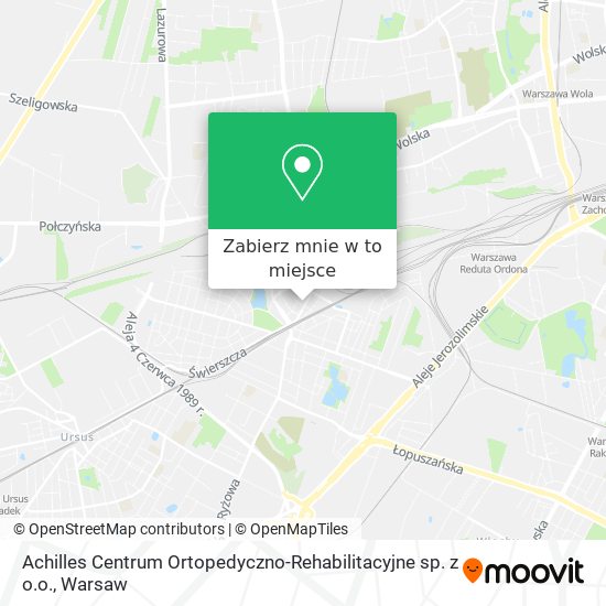 Mapa Achilles Centrum Ortopedyczno-Rehabilitacyjne sp. z o.o.