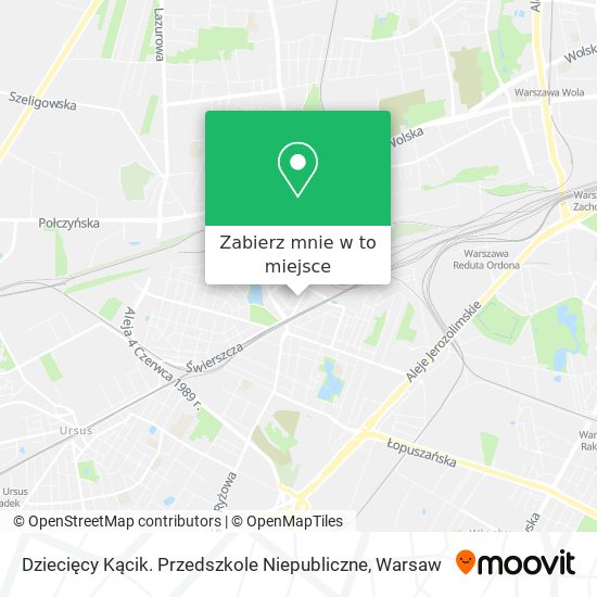 Mapa Dziecięcy Kącik. Przedszkole Niepubliczne