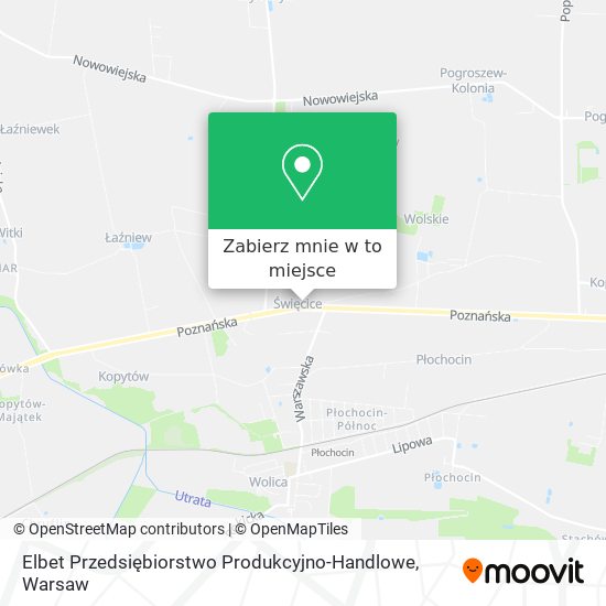 Mapa Elbet Przedsiębiorstwo Produkcyjno-Handlowe