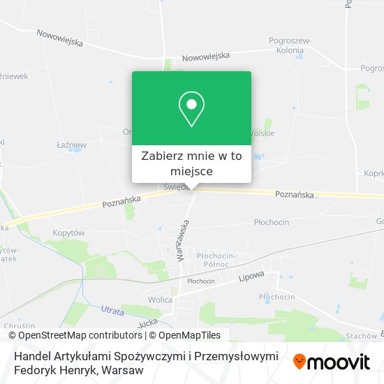 Mapa Handel Artykułami Spożywczymi i Przemysłowymi Fedoryk Henryk