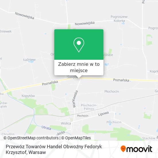 Mapa Przewóz Towarów Handel Obwoźny Fedoryk Krzysztof