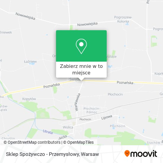 Mapa Sklep Spożywczo - Przemysłowy