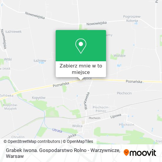 Mapa Grabek Iwona. Gospodarstwo Rolno - Warzywnicze