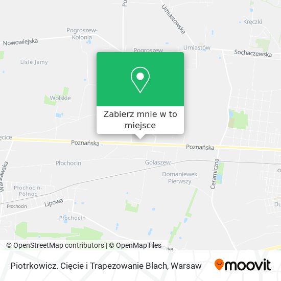 Mapa Piotrkowicz. Cięcie i Trapezowanie Blach