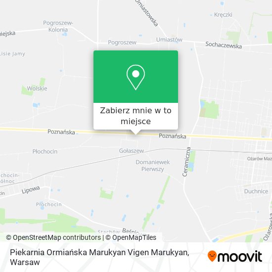 Mapa Piekarnia Ormiańska Marukyan Vigen Marukyan