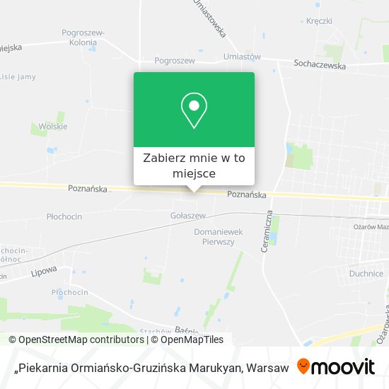 Mapa „Piekarnia Ormiańsko-Gruzińska Marukyan