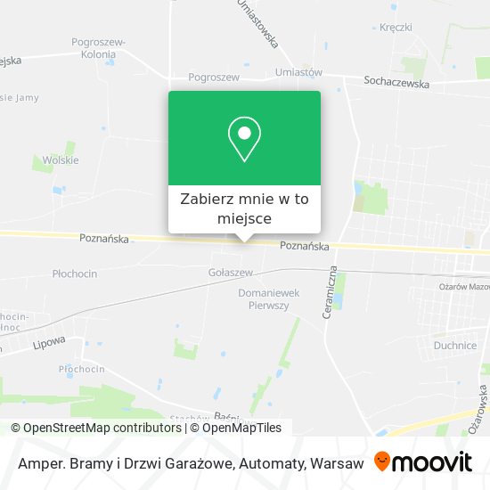 Mapa Amper. Bramy i Drzwi Garażowe, Automaty