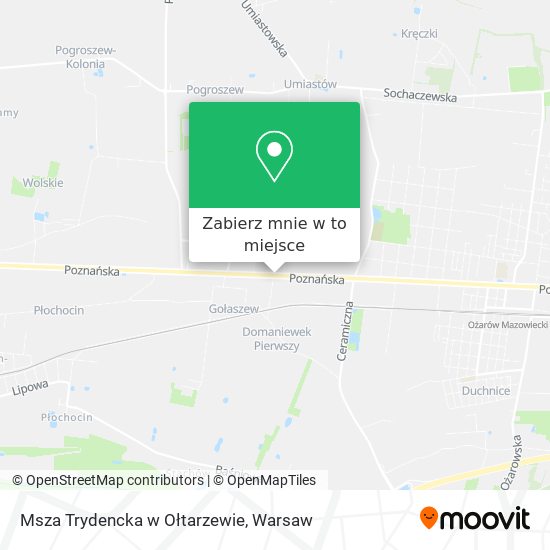 Mapa Msza Trydencka w Ołtarzewie