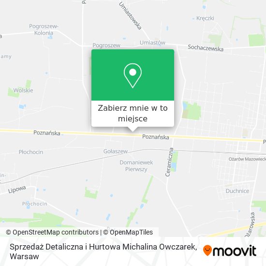 Mapa Sprzedaż Detaliczna i Hurtowa Michalina Owczarek