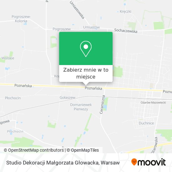 Mapa Studio Dekoracji Małgorzata Głowacka