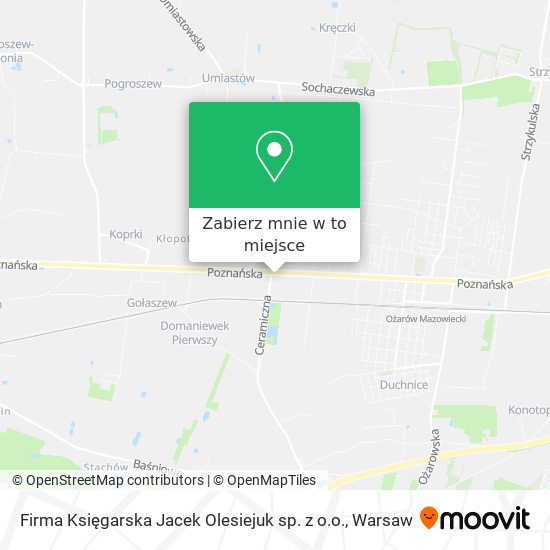 Mapa Firma Księgarska Jacek Olesiejuk sp. z o.o.