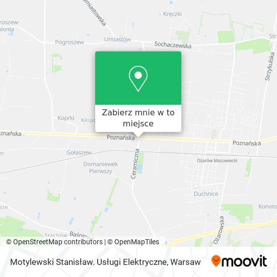 Mapa Motylewski Stanisław. Usługi Elektryczne