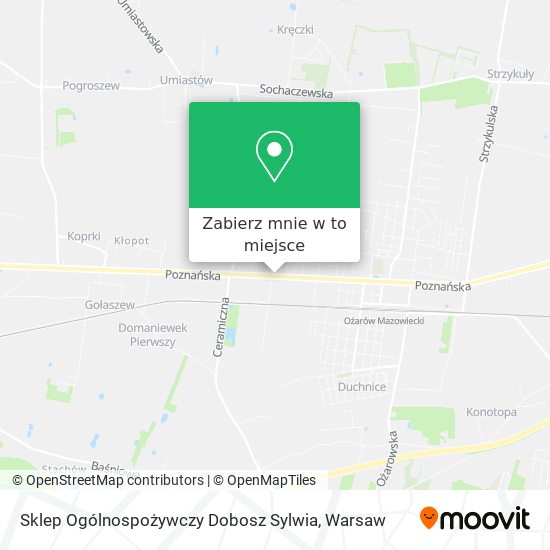 Mapa Sklep Ogólnospożywczy Dobosz Sylwia