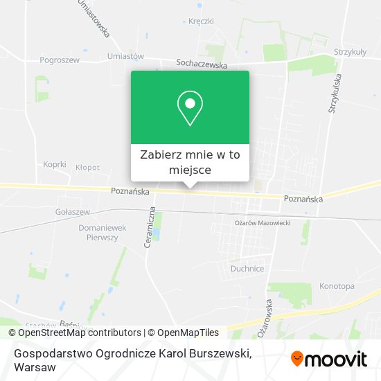 Mapa Gospodarstwo Ogrodnicze Karol Burszewski