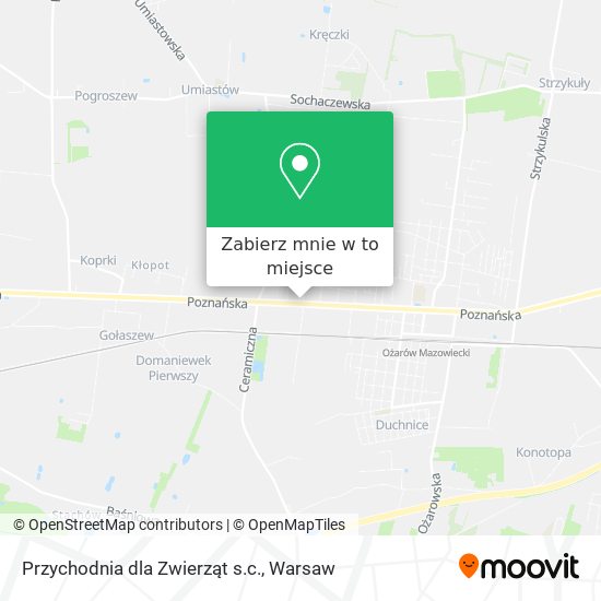 Mapa Przychodnia dla Zwierząt s.c.