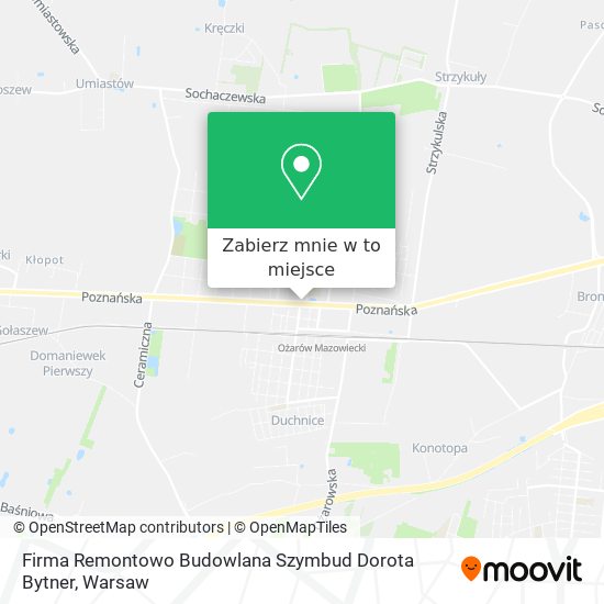 Mapa Firma Remontowo Budowlana Szymbud Dorota Bytner