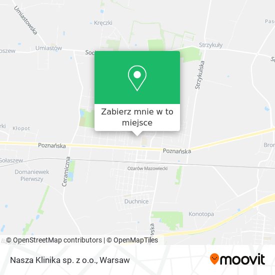 Mapa Nasza Klinika sp. z o.o.